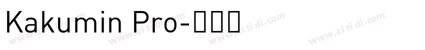 Kakumin Pro字体转换
